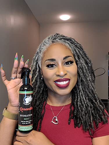 LOCLICIOUS Hydrating Rose Water for Hair Mist Loc Spray – Moisturizer for Healthy Hair, Nourishes All Types of Locs, Two Strands, Dreadlocks & Braids, Infused with Aloe, Oil, Rosewater & Glycerin Spray 8oz Avelisse