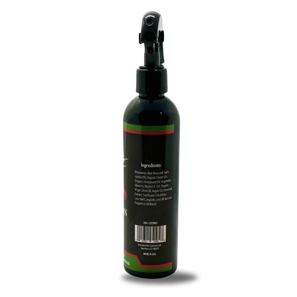 LOCLICIOUS Hydrating Rose Water for Hair Mist Loc Spray – Moisturizer for Healthy Hair, Nourishes All Types of Locs, Two Strands, Dreadlocks & Braids, Infused with Aloe, Oil, Rosewater & Glycerin Spray 8oz Avelisse