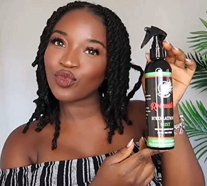LOCLICIOUS Hydrating Rose Water for Hair Mist Loc Spray – Moisturizer for Healthy Hair, Nourishes All Types of Locs, Two Strands, Dreadlocks & Braids, Infused with Aloe, Oil, Rosewater & Glycerin Spray 8oz Avelisse