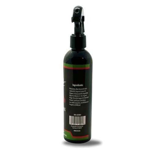 LOCLICIOUS Hydrating Rose Water for Hair Mist Loc Spray – Moisturizer for Healthy Hair, Nourishes All Types of Locs, Two Strands, Dreadlocks & Braids, Infused with Aloe, Oil, Rosewater & Glycerin Spray 8oz Avelisse