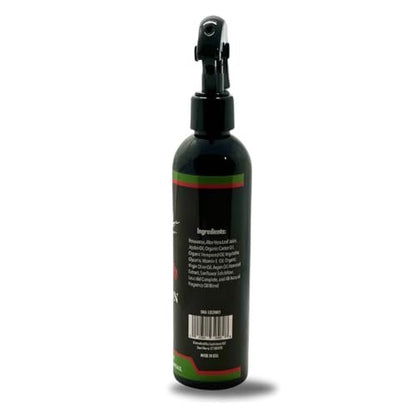 LOCLICIOUS Hydrating Rose Water for Hair Mist Loc Spray – Moisturizer for Healthy Hair, Nourishes All Types of Locs, Two Strands, Dreadlocks & Braids, Infused with Aloe, Oil, Rosewater & Glycerin Spray 8oz Avelisse