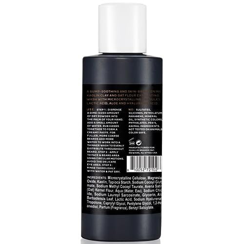 Scotch Porter Exfoliating Beard Wash & Face Cleanser for Men - Travel Friendly, Non-Toxic, Vegan 2.17 oz Avelisse