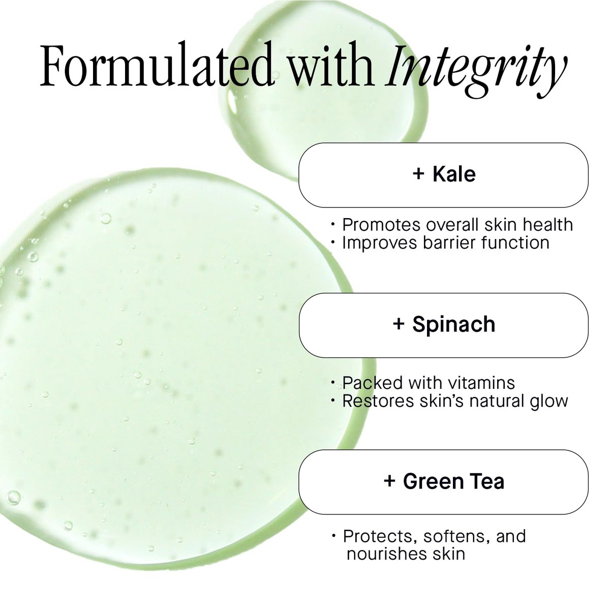 Brandefy Superfood Face Wash - Gentle pH Balanced Cleanser with Kale, Green Tea, Spinach, Vitamin C, E, K2 - Organic Facial Cleanser for All Skin Types (8 Fl Oz) Avelisse