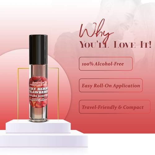 Very Berry Strawberry Perfume Body Oil - MOBETTER FRAGRANCE OILS, 0.33 Fl Oz Avelisse