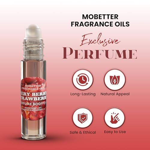 Very Berry Strawberry Perfume Body Oil - MOBETTER FRAGRANCE OILS, 0.33 Fl Oz Avelisse