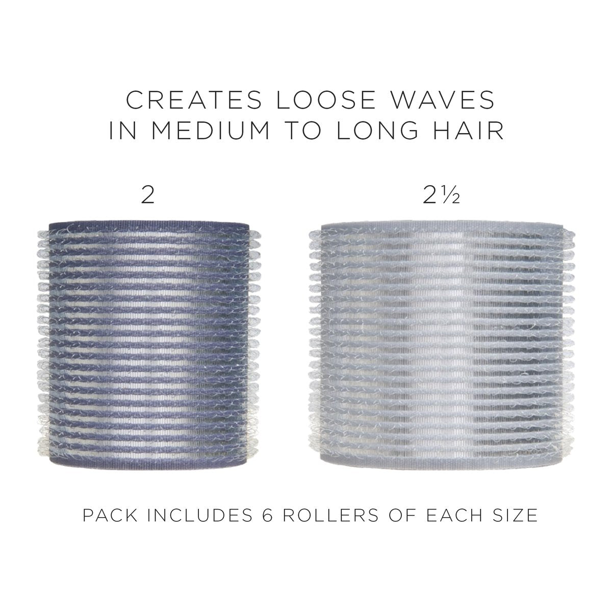 Fromm ProVolume Self-Grip Ceramic Ionic Thermal Hair Rollers – Set of 12 (Six 2" & Six 2.5") for Volume, Soft Waves & Curtain Bangs Avelisse