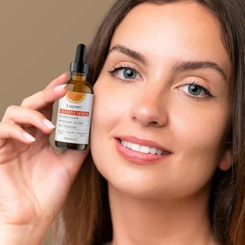Lupure Professional Vitamin C Face Serum 20% – Anti Aging Serum with Ascorbic Acid, Hyaluronic Acid & Vitamin E for Dark Spots, 1 Fl Oz Avelisse