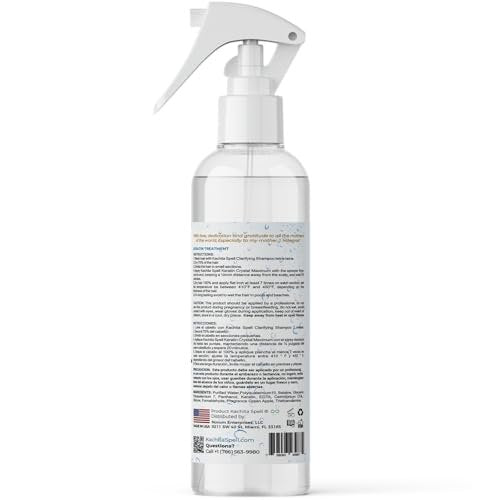 Kachita Spell Keratin Crystal Maximum 20-Minute Express Keratin Hair Straightening Treatment Spray - Long Lasting Blowouts, Home & Professional Use, 16 fl oz Avelisse