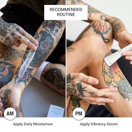 Stories & Ink Tattoo Care Daily Moisturizer for Healed Tattoos - Fast-Absorbing Hydrating Lotion with UV Ink Protection, 6.8 Fl Oz Avelisse