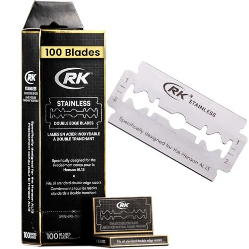 Henson AL13 Compatible Double Edge Razor Blades - 100 Pack - görsel 1