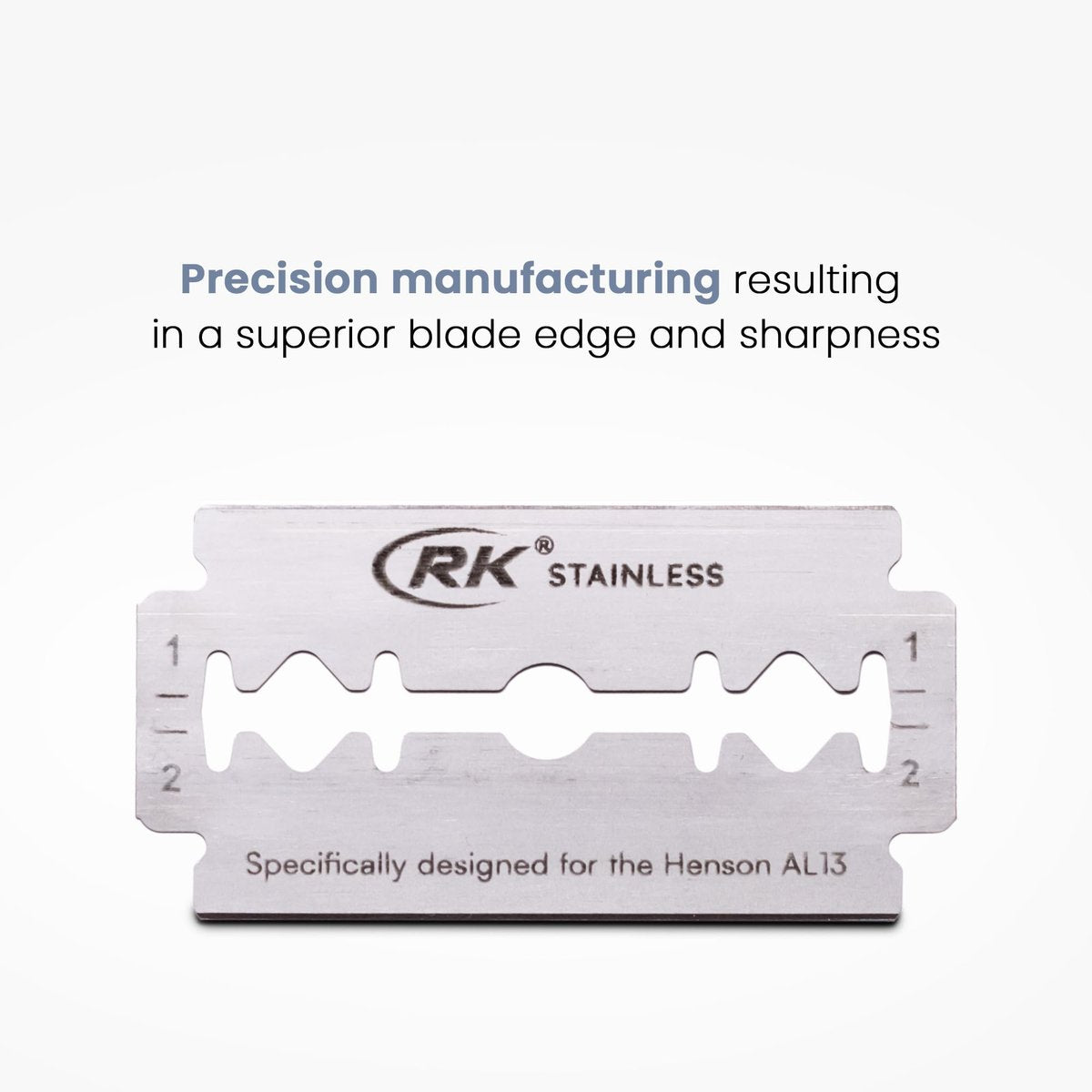 Henson AL13 Compatible Double Edge Razor Blades - 100 Pack - görsel 12