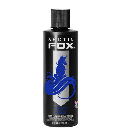 Arctic Fox Semi-Permanent Hair Dye – Poseidon (Vibrant Blue) – Vegan & Cruelty-Free, Ammonia-Free, Long-Lasting Color for All Hair Types, 8 fl oz Avelisse