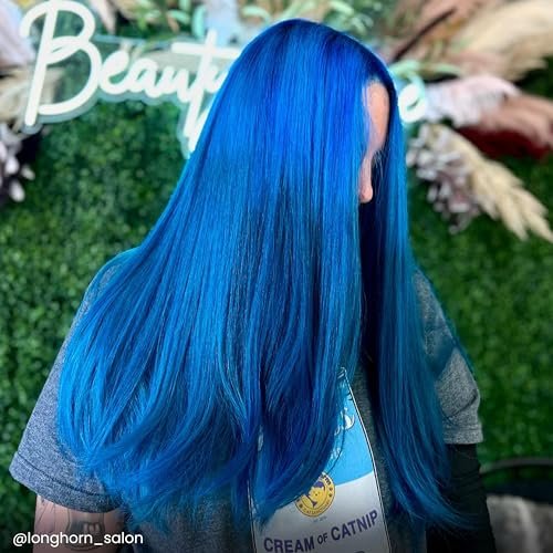 Arctic Fox Semi-Permanent Hair Dye – Poseidon (Vibrant Blue) – Vegan & Cruelty-Free, Ammonia-Free, Long-Lasting Color for All Hair Types, 8 fl oz Avelisse