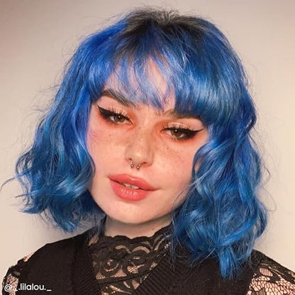 Arctic Fox Semi-Permanent Hair Dye – Poseidon (Vibrant Blue) – Vegan & Cruelty-Free, Ammonia-Free, Long-Lasting Color for All Hair Types, 8 fl oz Avelisse