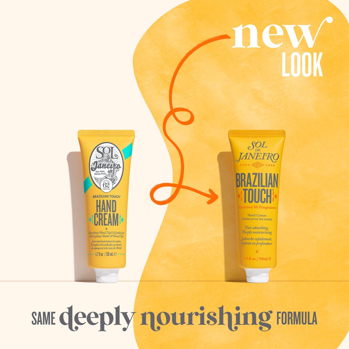 Sol de Janeiro Brazilian Touch Hand Cream - 1.7 Fl Oz Nourishing Hand Moisturizer - görsel 3