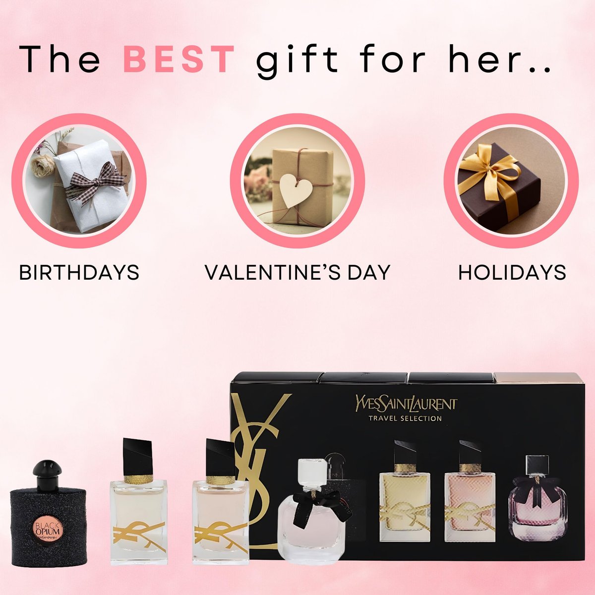 Yves Saint Laurent YSL Perfume for Women Variety 4-Piece Mini Travel Set Avelisse