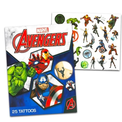 Superhero Tattoos for Kids Bundle – 100 Pcs Marvel & DC Temporary Tattoos | Spiderman, Avengers, Superman, Batman Party Favors - görsel 8