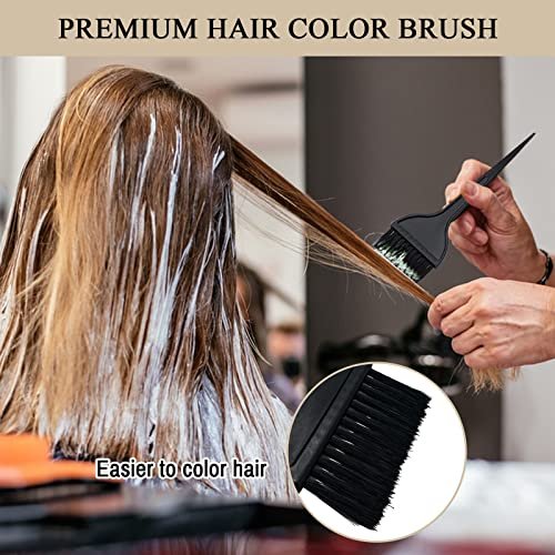 1st Choice Hair Dye Color Brush and Bowl Set – Professional Tint Comb Applicator for Hair Coloring (2 Brushes + Mixing Bowl), Black - görsel 7