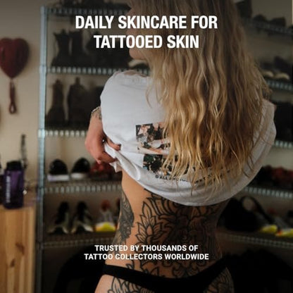 Stories & Ink Tattoo Care Highlighting Body Oil – Instant Glow for Healed Tattoos, Enhances Ink Vibrancy, Lightweight Non-Greasy Daily Hydration, 3.4 Fl Oz Avelisse