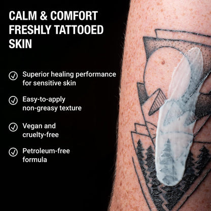 Stories & Ink Tattoo Care Aftercare Cream – Soothing Moisturizer for Fresh Tattoos, Ultra-Gentle Healing Balm, Fragrance-Free, 2 Fl Oz Avelisse