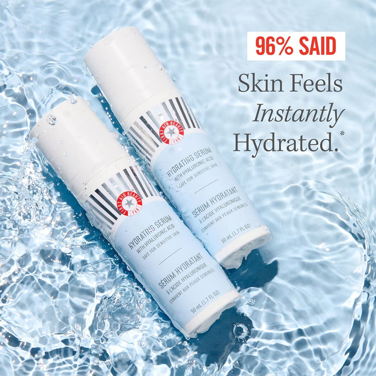 First Aid Beauty Ultra Repair Hydrating Serum with Hyaluronic Acid – 24-Hour Moisture, Lightweight Formula for Sensitive Skin, 1.7 oz Avelisse