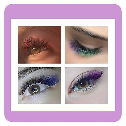 Classic Blue Colored Eyelash Extensions 0.07 D Curl 8-15mm Mix | ANNAFRIS