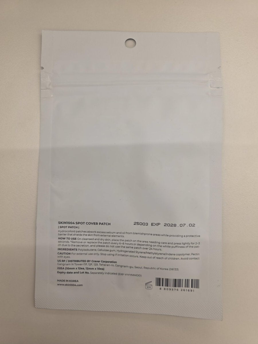 SKIN1004 Tea Trica Spot Cover Patch – Invisible Hydrocolloid Pimple Patches for Blemish Prone Skin, 22 Count - görsel 5