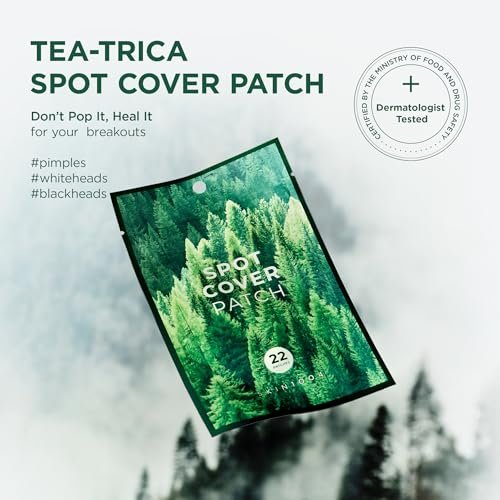 SKIN1004 Tea Trica Spot Cover Patch – Invisible Hydrocolloid Pimple Patches for Blemish Prone Skin, 22 Count - görsel 8