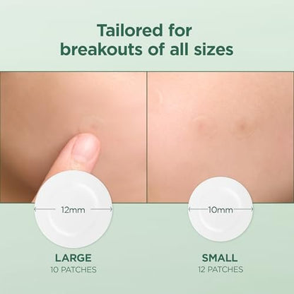 SKIN1004 Tea Trica Spot Cover Patch – Invisible Hydrocolloid Pimple Patches for Blemish Prone Skin, 22 Count