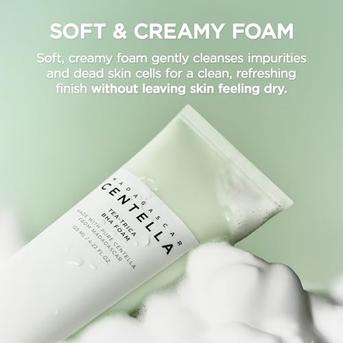 SKIN1004 Tea-Trica BHA Foam – Korean Face Cleanser with Centella Asiatica & Tea Tree for Oil Control & Sebum Balance, 4.22 fl oz - görsel 12