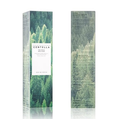 SKIN1004 Tea-Trica BHA Foam – Korean Face Cleanser with Centella Asiatica & Tea Tree for Oil Control & Sebum Balance, 4.22 fl oz