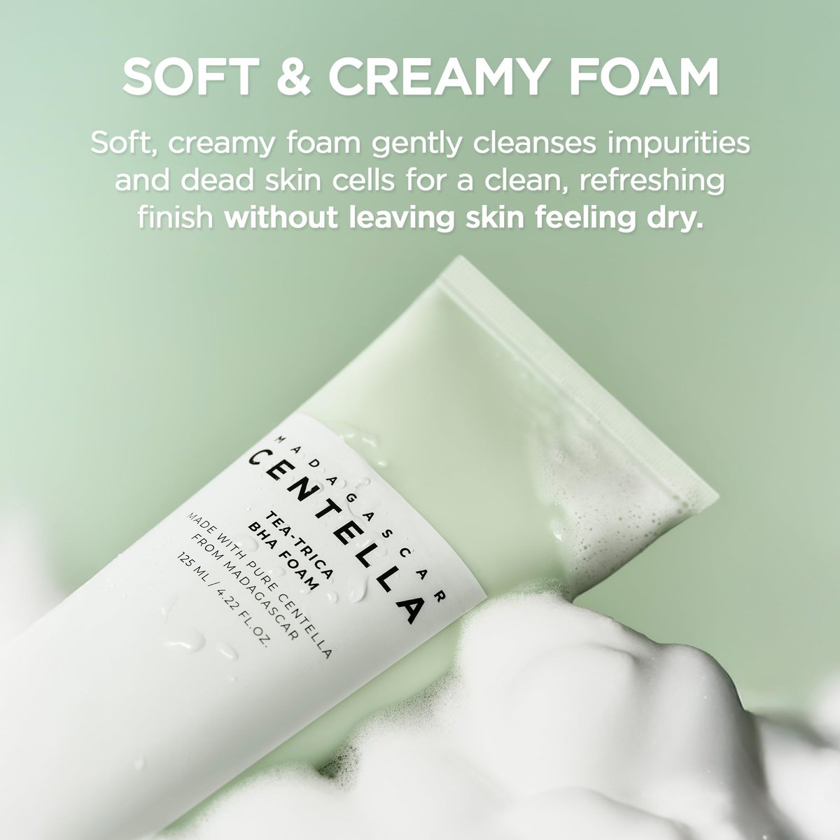 SKIN1004 Tea-Trica BHA Foam – Korean Face Cleanser with Centella Asiatica & Tea Tree for Oil Control & Sebum Balance, 4.22 fl oz - görsel 11