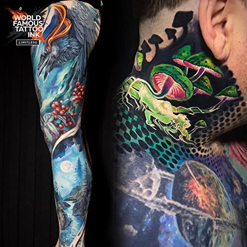 World Famous Tattoo Ink Limitless - Medium Orange 1 - Professional Tattoo Ink & Tattoo Supplies - Skin-Safe Permanent Tattooing in Bold Shades - Vegan & Non-Toxic (1 oz) - görsel 10