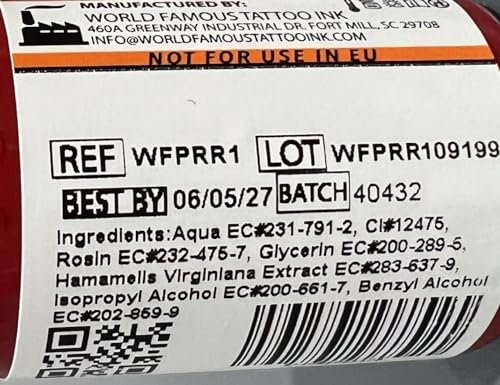 World Famous Tattoo Ink Limitless - Light Orange 1 - Professional Tattoo Ink, 1 oz - Vegan & Non-Toxic - görsel 8