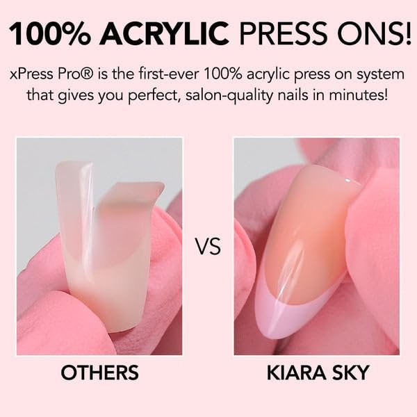 KIARA SKY PROFESSIONAL NAILS XPRESS PRO 100% Acrylic Press On Nails - Steal The Show (Coffin Long, 30 Piece Kit) - görsel 3