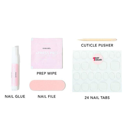 KIARA SKY PROFESSIONAL NAILS XPRESS PRO 100% Acrylic Press On Nails - Steal The Show (Coffin Long, 30 Piece Kit)
