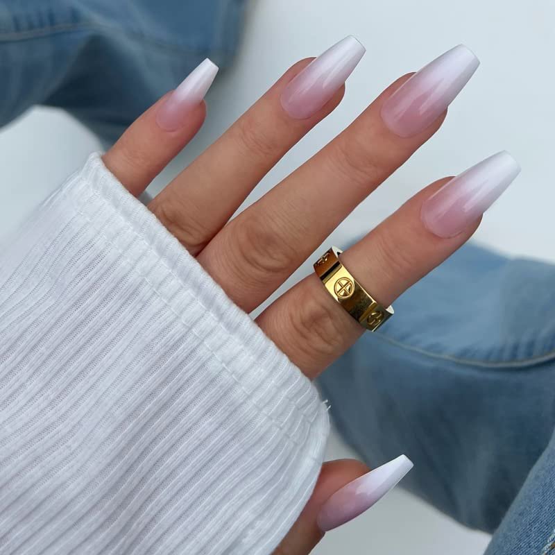KIARA SKY PROFESSIONAL NAILS XPRESS PRO 100% Acrylic Press On Nails - Pink Ombre (58 Piece Set) - görsel 8