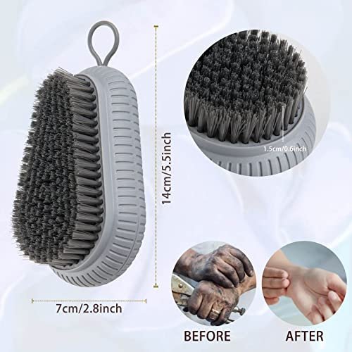 2 Pcs Nail Brush for Cleaning Fingernails - Heavy Duty Finger Nail Scrub Brush with Hanging Rope, Narrow Bristles for Hands and Toes - görsel 14