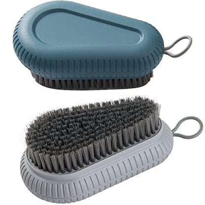 2 Pcs Nail Brush for Cleaning Fingernails - Heavy Duty Finger Nail Scrub Brush with Hanging Rope, Narrow Bristles for Hands and Toes