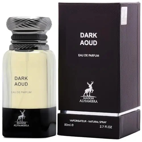 Maison Alhambra Dark Aoud Eau de Parfum – Spicy Woody Oud Oriental Long-Lasting Unisex Fragrance, 2.7 oz / 80 ml Avelisse