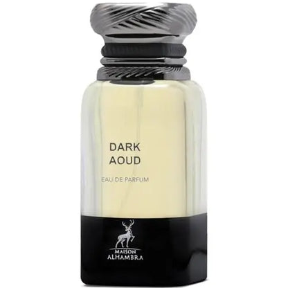 Maison Alhambra Dark Aoud Eau de Parfum – Spicy Woody Oud Oriental Long-Lasting Unisex Fragrance, 2.7 oz / 80 ml Avelisse