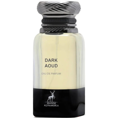 Maison Alhambra Dark Aoud Eau de Parfum – Spicy Woody Oud Oriental Long-Lasting Unisex Fragrance, 2.7 oz / 80 ml Avelisse