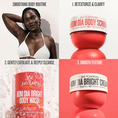 Sol de Janeiro Bom Dia Bright Body Scrub - 7.8 oz (220 g) Exfoliating Body Scrub Avelisse