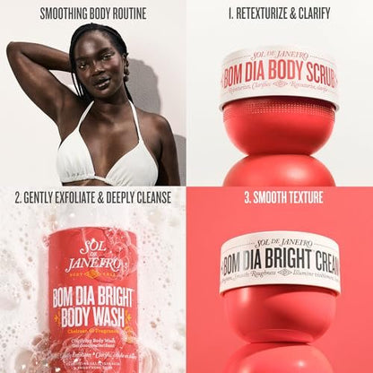 Sol de Janeiro Bom Dia Bright Body Scrub - 7.8 oz (220 g) Exfoliating Body Scrub Avelisse
