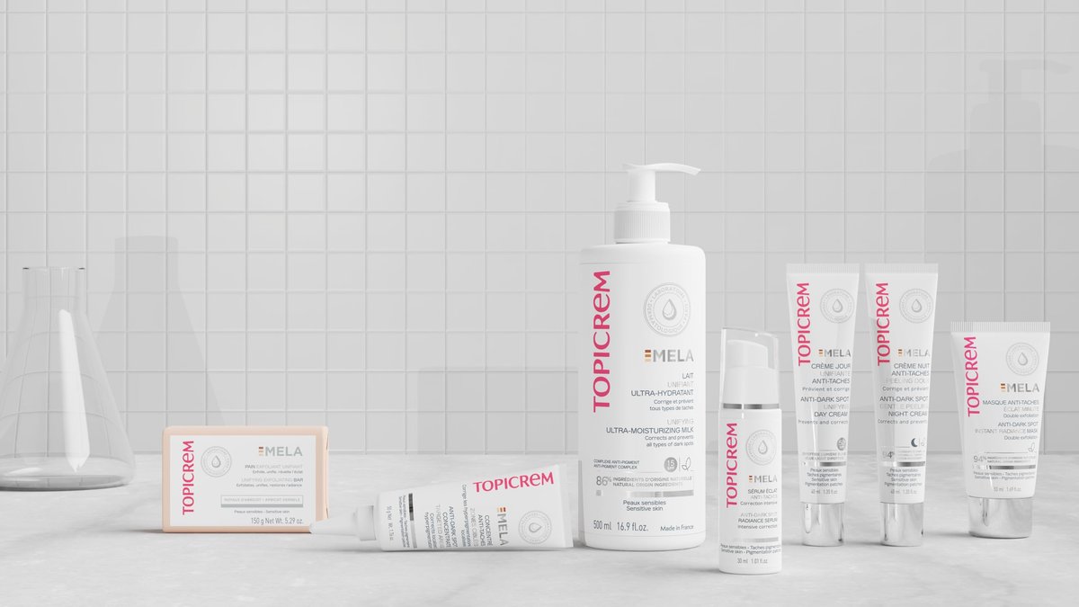 Topicrem Mela Ultra Hydrating Body Lotion - Unifies Skin Tone, Corrects & Prevents Dark Spots, 24h Moisture, 500ml Avelisse