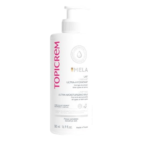 Topicrem Mela Ultra Hydrating Body Lotion - Unifies Skin Tone, Corrects & Prevents Dark Spots, 24h Moisture, 500ml Avelisse