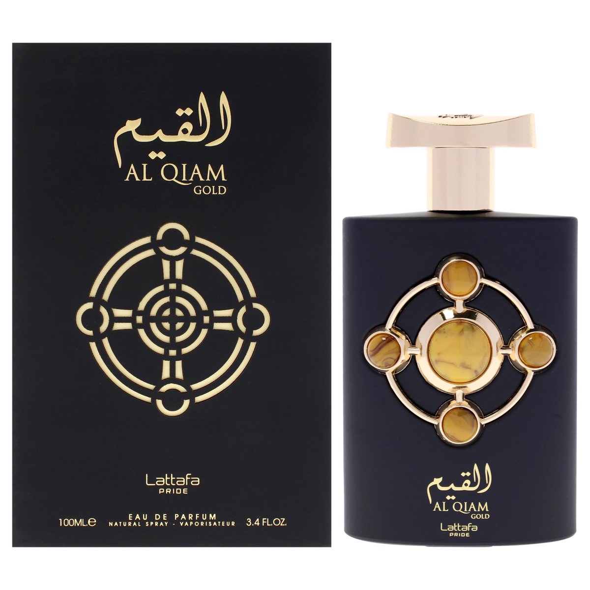 Lattafa Al Qiam Gold Eau de Parfum for Unisex – 3.4 oz | Rich Oriental Fragrance - görsel 1