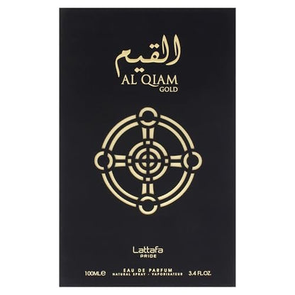 Lattafa Al Qiam Gold Eau de Parfum for Unisex – 3.4 oz | Rich Oriental Fragrance
