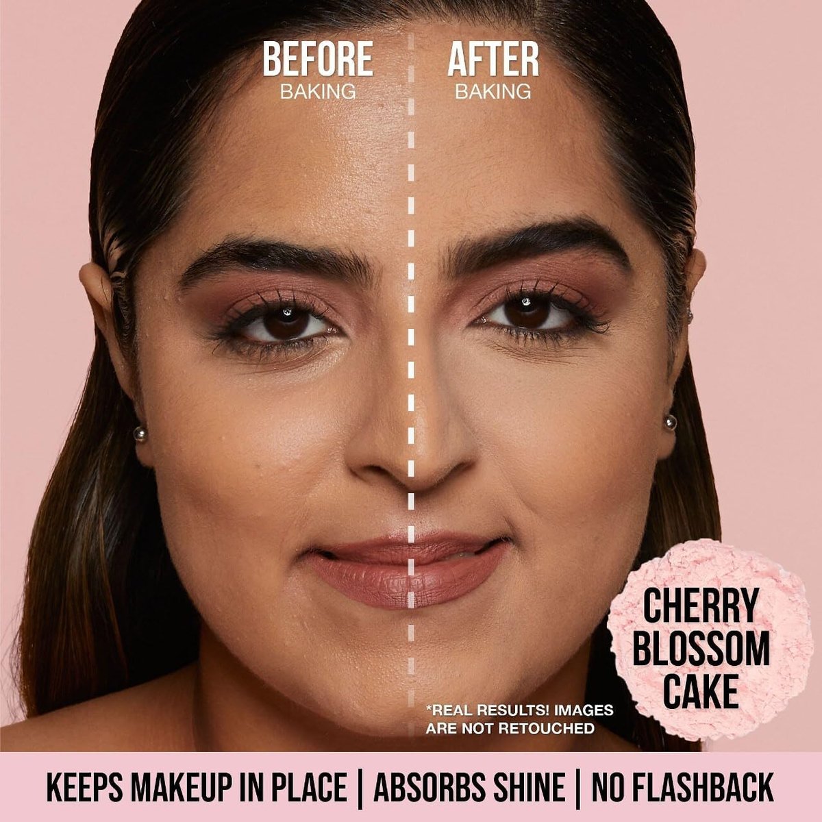HUDA BEAUTY Easy Bake Loose Baking & Setting Powder – Cherry Blossom (Pink Shade, 1 oz) Avelisse