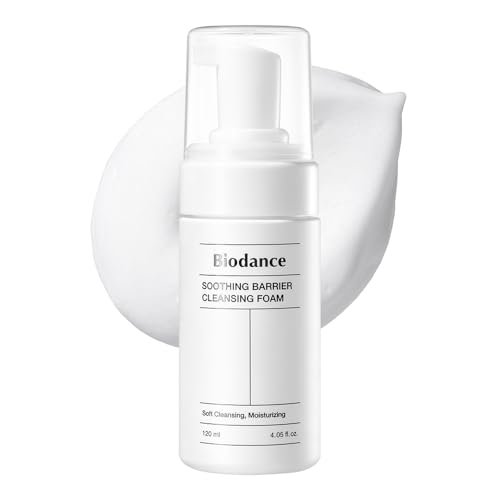 BIODANCE Soothing Barrier Cleansing Foam – Gentle Micro Bubble Facial Cleanser, 4.06 fl oz (120ml) Avelisse